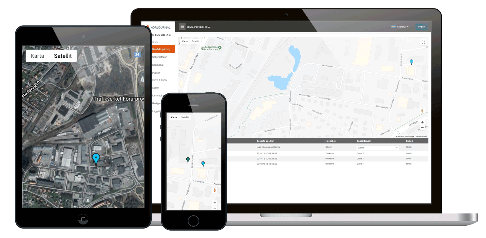 Smartlogg automatisk-korjournal Vehicle Tracker  